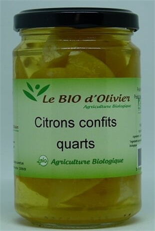 Citrons confits rondelles 150